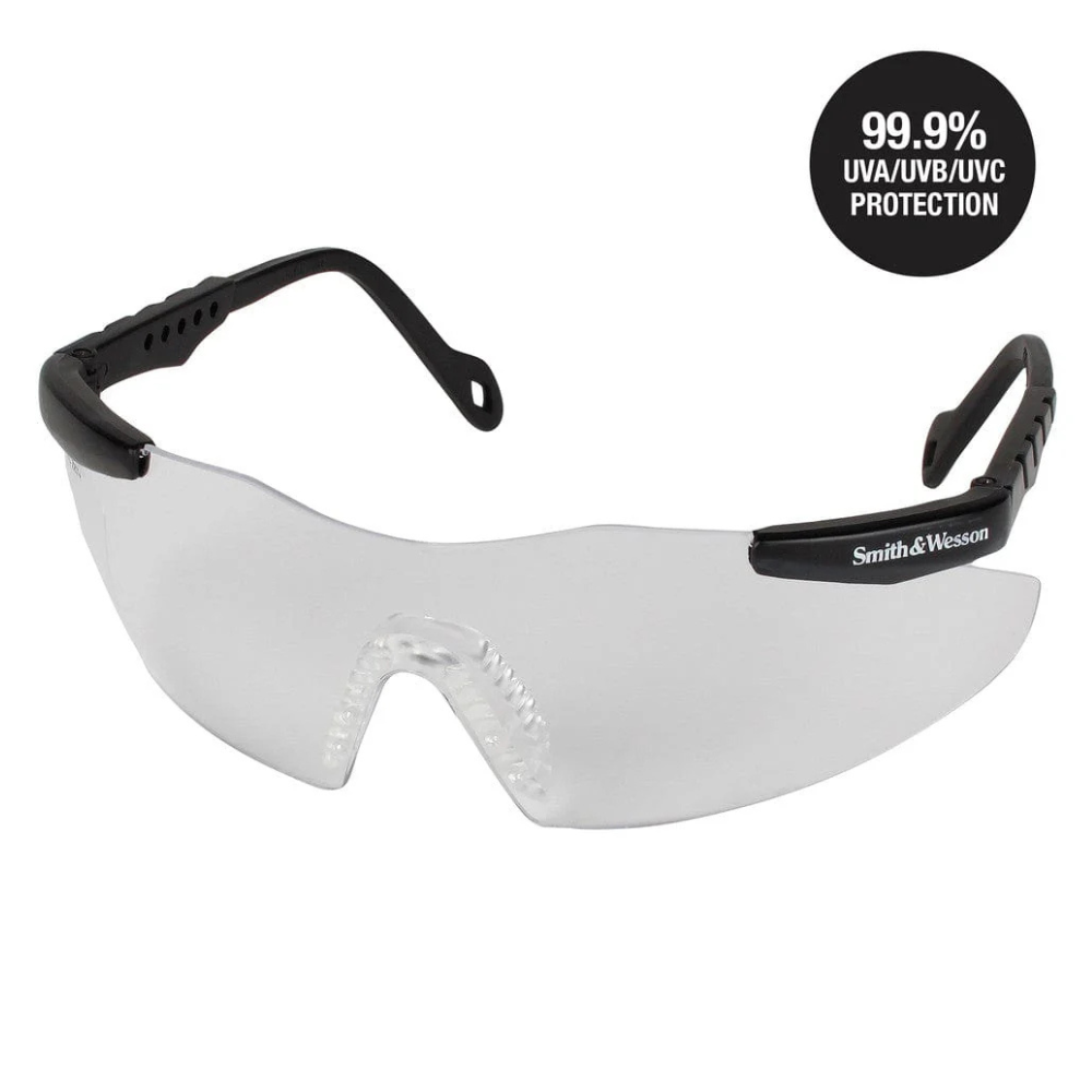 Magnum Safety Eyewear Clear Lenses with Black Frame from GME Supply